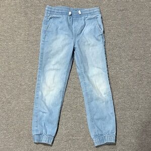 H&M boys denim drawstring joggers 6x